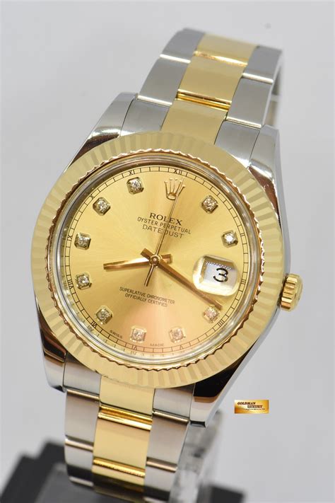 rolex oyster perpetual gold mit diamanten|rolex datejust 41 with diamonds.